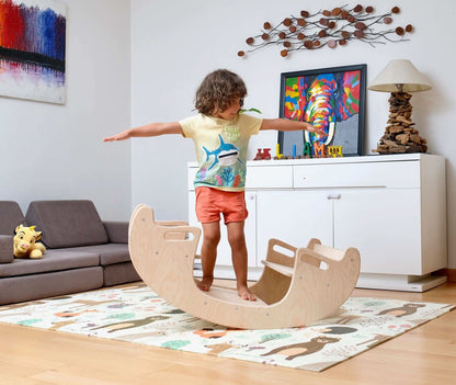 2in1 Montessori Seesaw and Table Chair Set