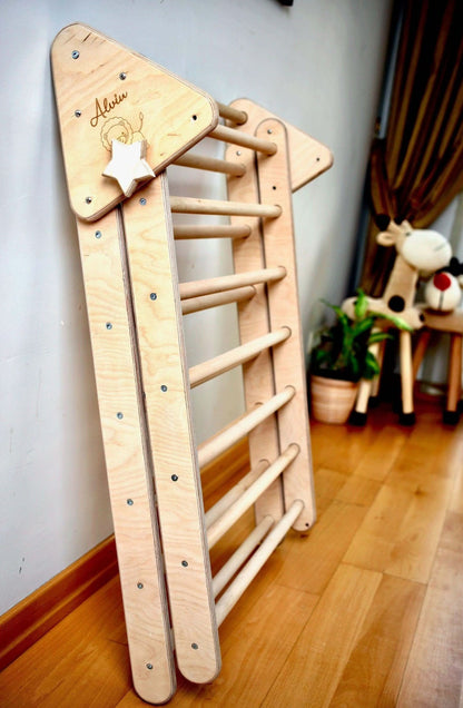 Climbing Triangle, Arch Rocker, Pillow, and 2in1 Ramp / 4 Pieces Set