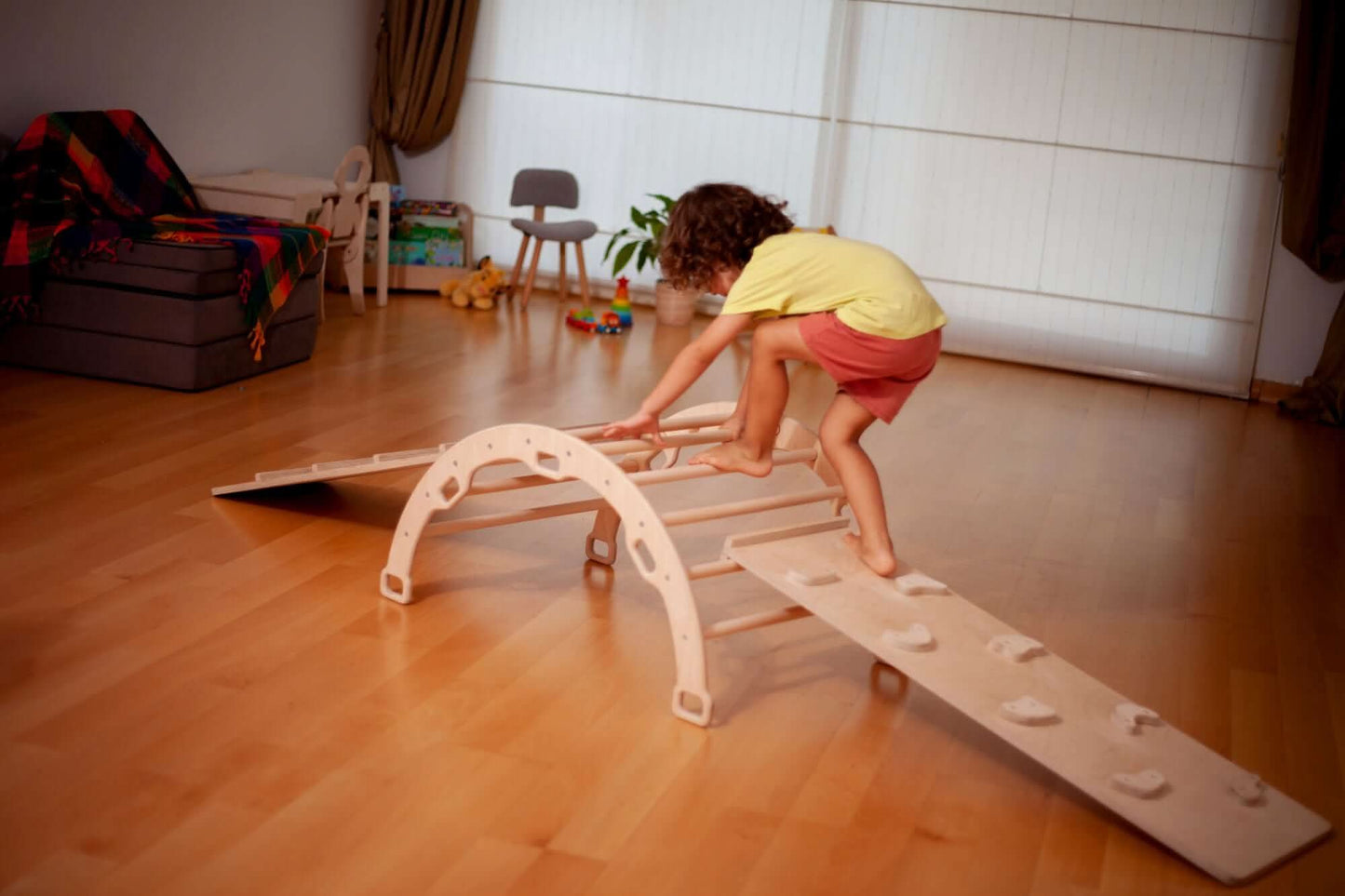 Climbing Arch/Rocker with Pillow & Ramp / Medium Size