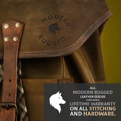 Bovine Leather Small Satchel Bag - Black