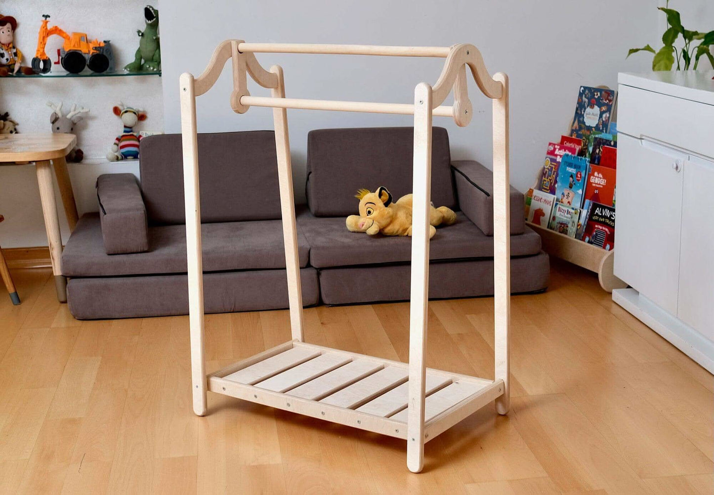 Wooden Kids Clothing Rack
